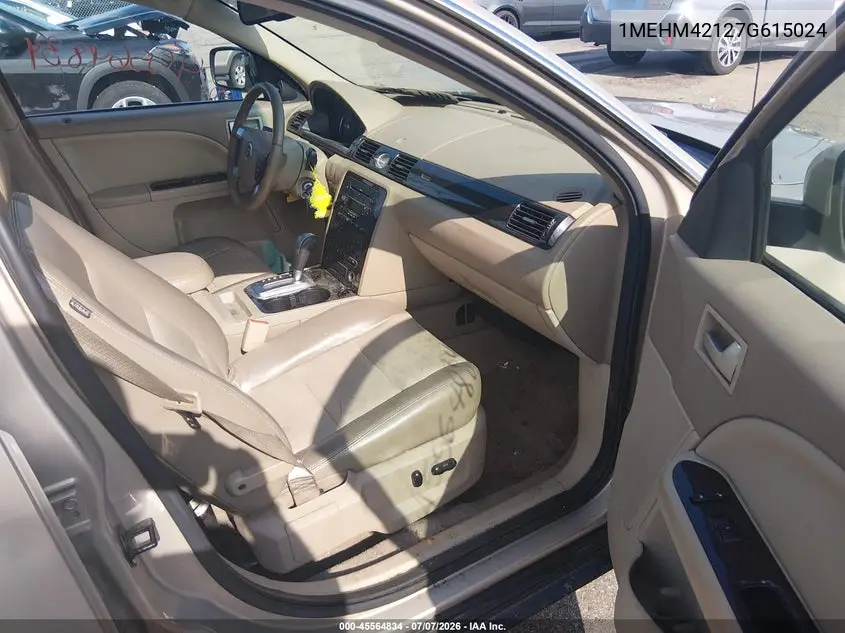 2007 Mercury Montego Premier VIN: 1MEHM42127G615024 Lot: 45564834
