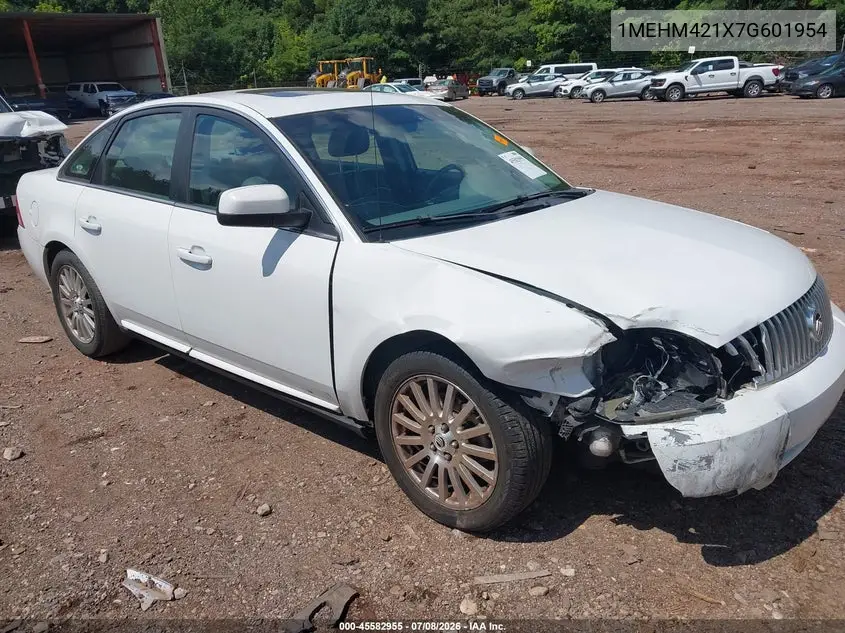 2007 Mercury Montego Premier VIN: 1MEHM421X7G601954 Lot: 45582955