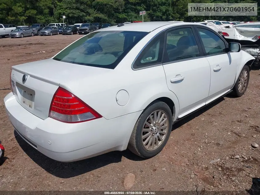 2007 Mercury Montego Premier VIN: 1MEHM421X7G601954 Lot: 45582955