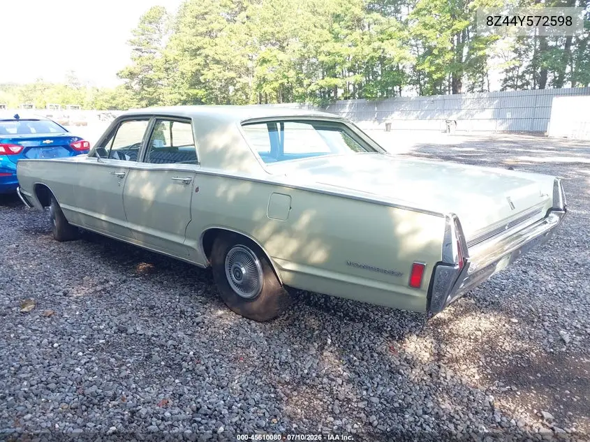 1968 Mercury Monterey VIN: 8Z44Y572598 Lot: 45610080