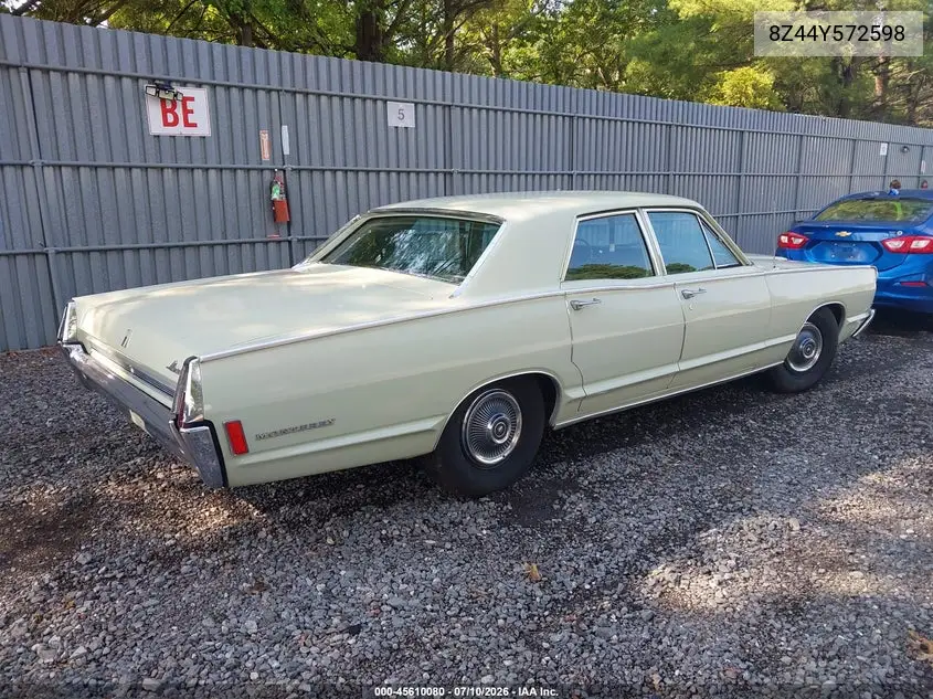 1968 Mercury Monterey VIN: 8Z44Y572598 Lot: 45610080