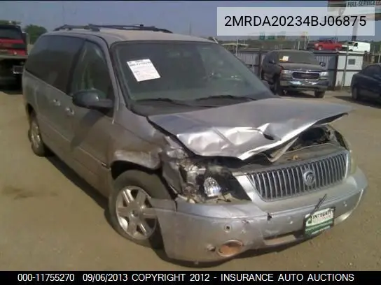 2004 Mercury Monterey VIN: 2MRDA20234BJ06875 Lot: 11755270