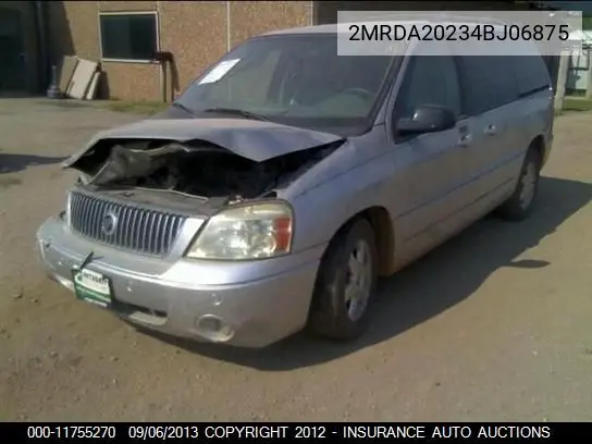 2004 Mercury Monterey VIN: 2MRDA20234BJ06875 Lot: 11755270