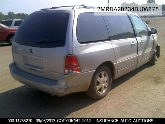 2004 Mercury Monterey VIN: 2MRDA20234BJ06875 Lot: 11755270