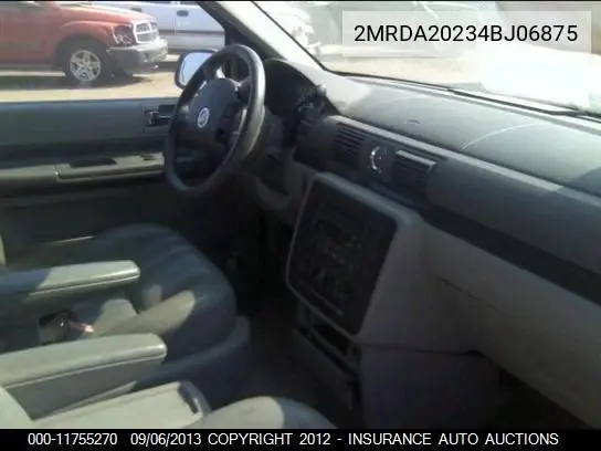 2004 Mercury Monterey VIN: 2MRDA20234BJ06875 Lot: 11755270