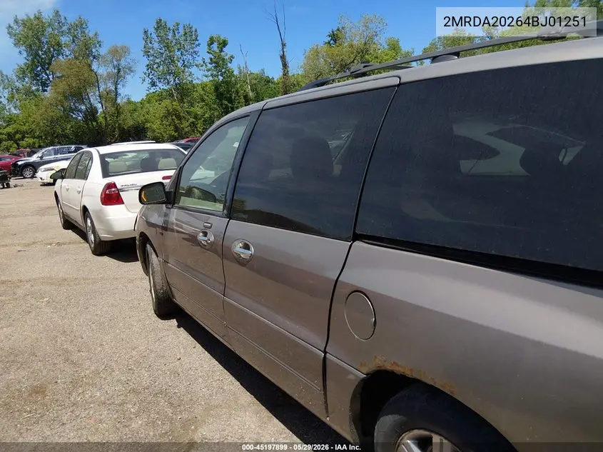 2004 Mercury Monterey VIN: 2MRDA20264BJ01251 Lot: 45197899