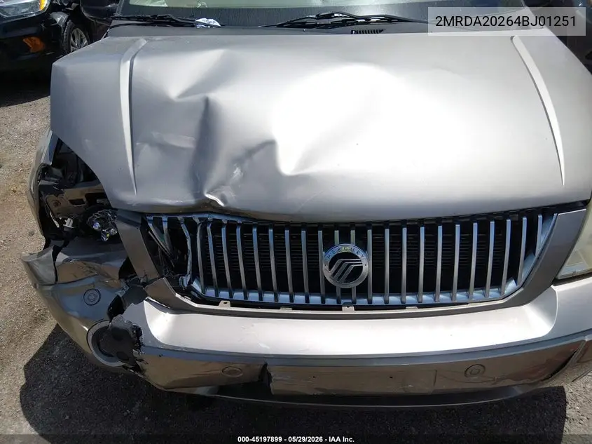 2004 Mercury Monterey VIN: 2MRDA20264BJ01251 Lot: 45197899