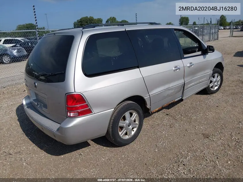 2004 Mercury Monterey VIN: 2MRDA20204BJ16280 Lot: 45561727