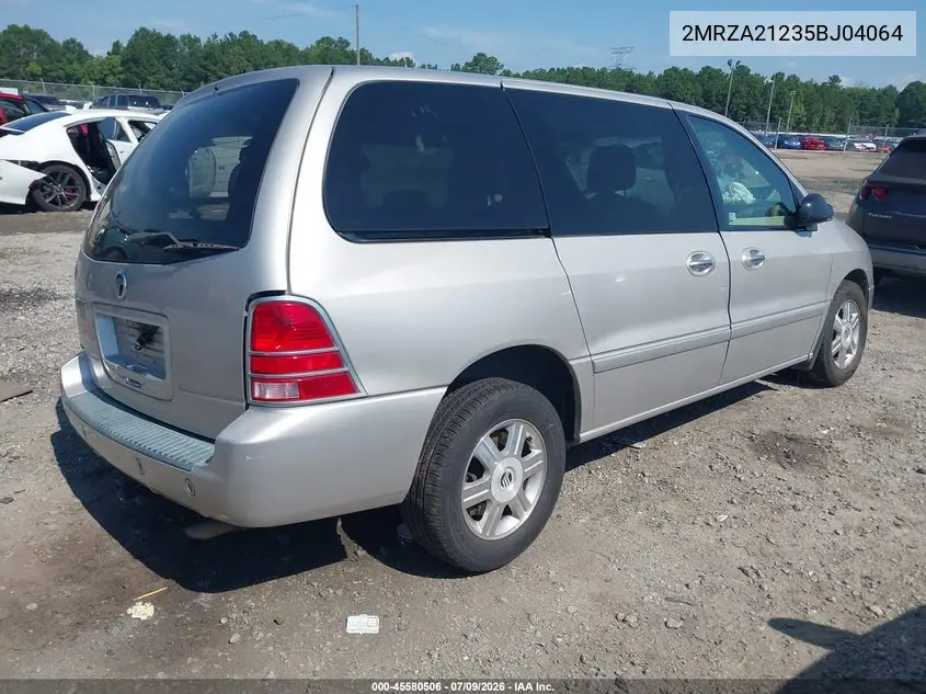 2005 Mercury Monterey Convenience VIN: 2MRZA21235BJ04064 Lot: 45580506