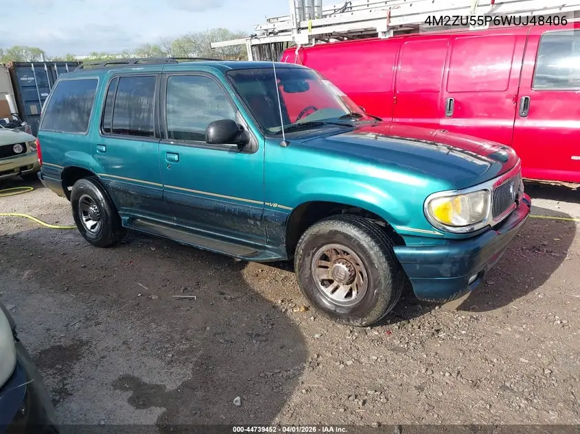 1998 Mercury Mountaineer VIN: 4M2ZU55P6WUJ48406 Lot: 44739452