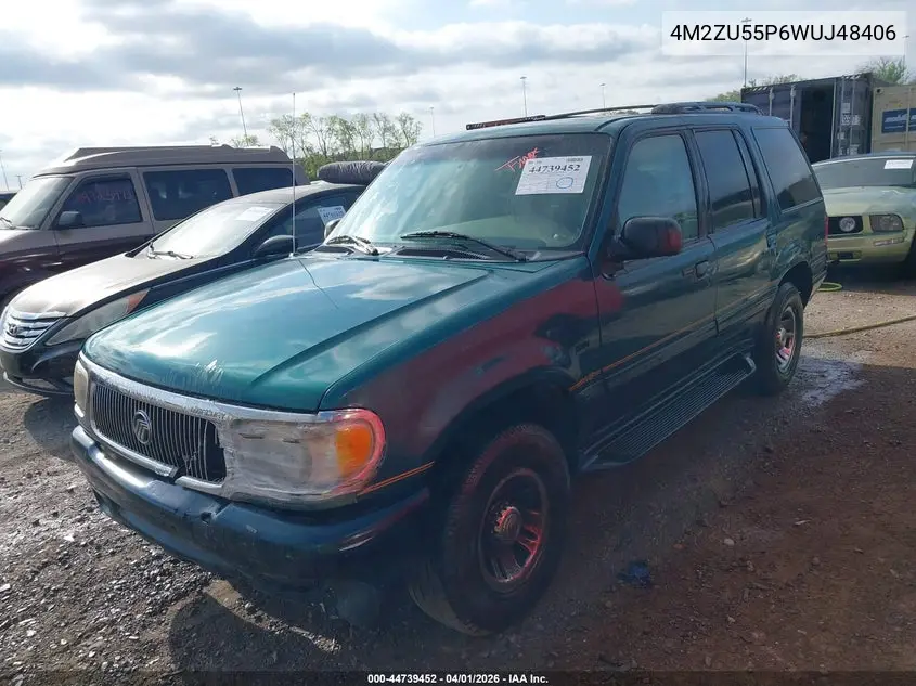 1998 Mercury Mountaineer VIN: 4M2ZU55P6WUJ48406 Lot: 44739452