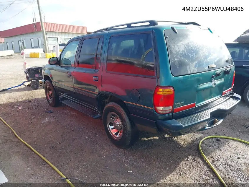 1998 Mercury Mountaineer VIN: 4M2ZU55P6WUJ48406 Lot: 44739452
