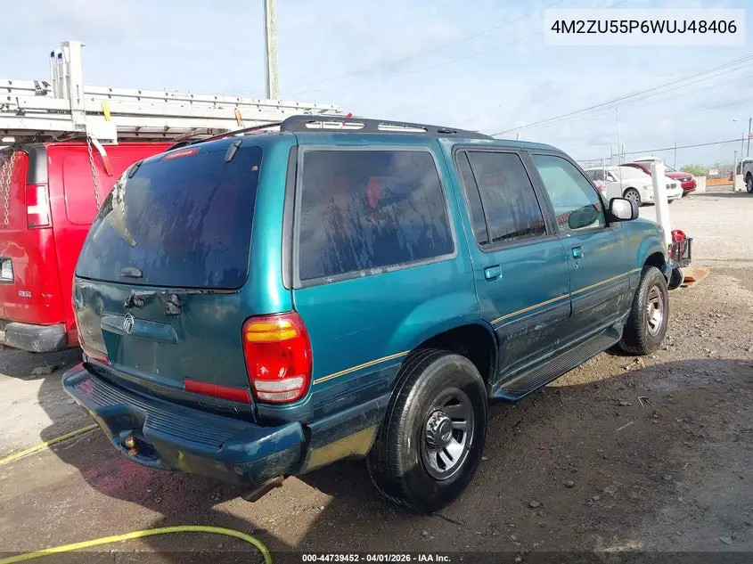 1998 Mercury Mountaineer VIN: 4M2ZU55P6WUJ48406 Lot: 44739452