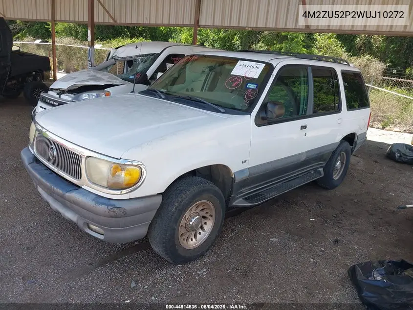 1998 Mercury Mountaineer VIN: 4M2ZU52P2WUJ10272 Lot: 44814636