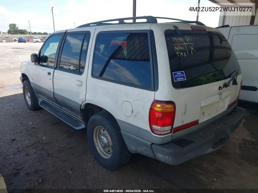 1998 Mercury Mountaineer VIN: 4M2ZU52P2WUJ10272 Lot: 44814636