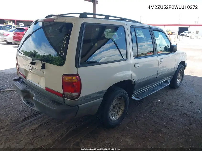 1998 Mercury Mountaineer VIN: 4M2ZU52P2WUJ10272 Lot: 44814636