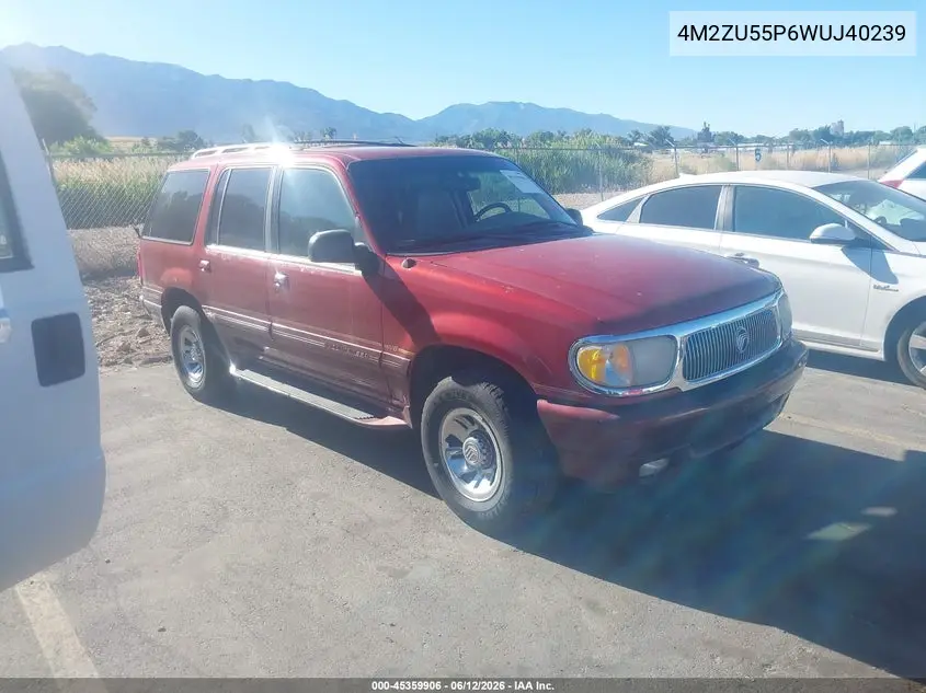 1998 Mercury Mountaineer VIN: 4M2ZU55P6WUJ40239 Lot: 45359906