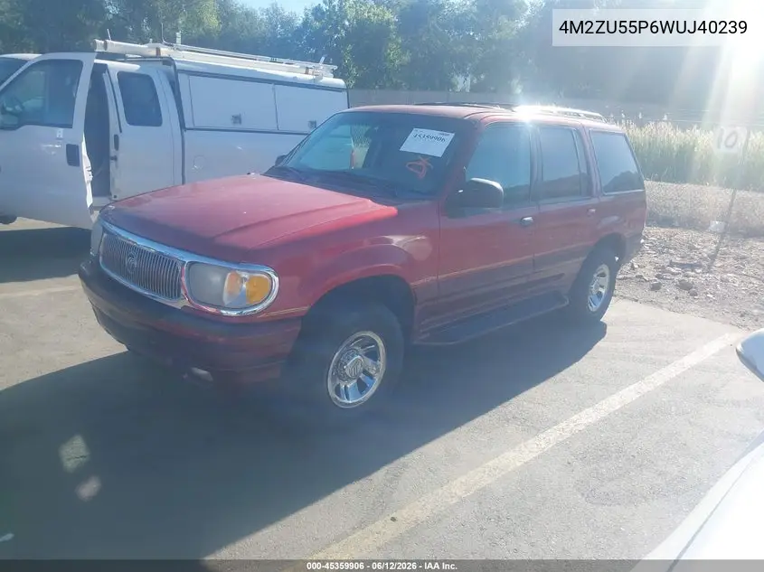 1998 Mercury Mountaineer VIN: 4M2ZU55P6WUJ40239 Lot: 45359906