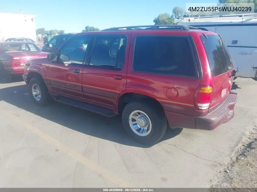 1998 Mercury Mountaineer VIN: 4M2ZU55P6WUJ40239 Lot: 45359906