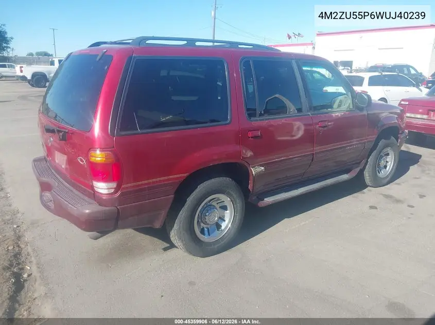 1998 Mercury Mountaineer VIN: 4M2ZU55P6WUJ40239 Lot: 45359906