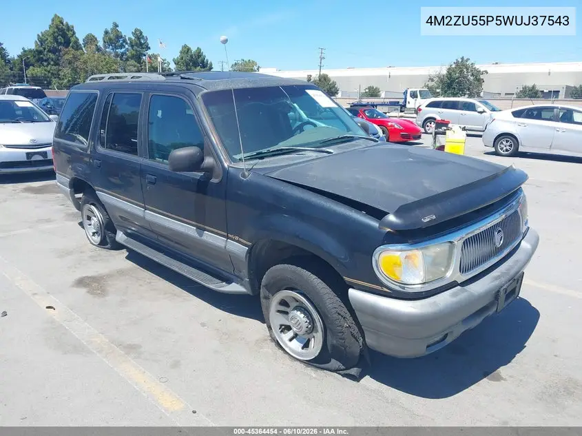 1998 Mercury Mountaineer VIN: 4M2ZU55P5WUJ37543 Lot: 45364454