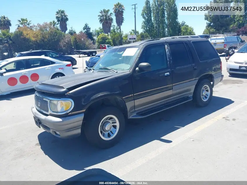 1998 Mercury Mountaineer VIN: 4M2ZU55P5WUJ37543 Lot: 45364454