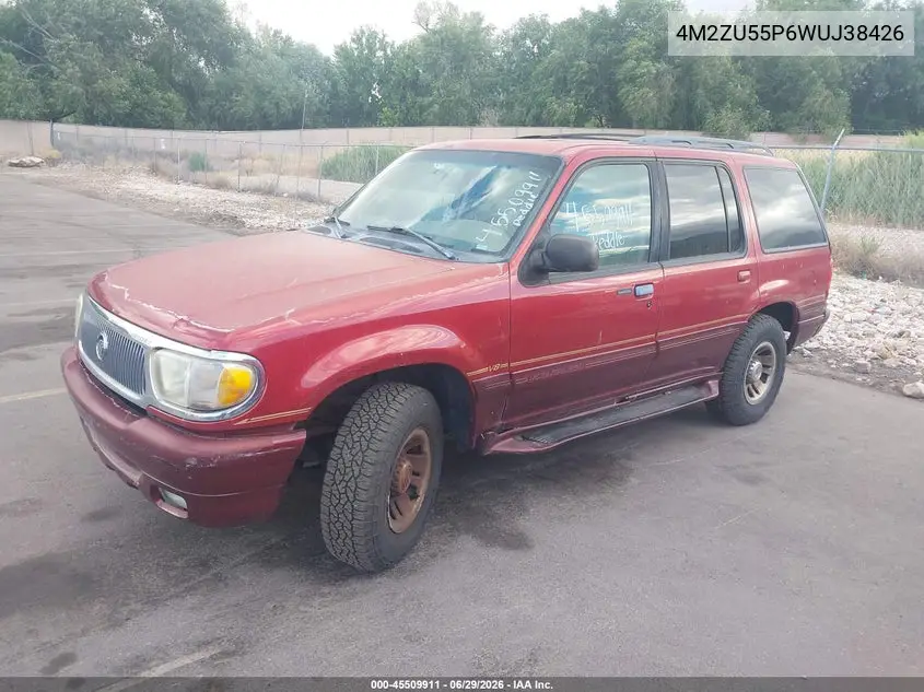 1998 Mercury Mountaineer VIN: 4M2ZU55P6WUJ38426 Lot: 45509911