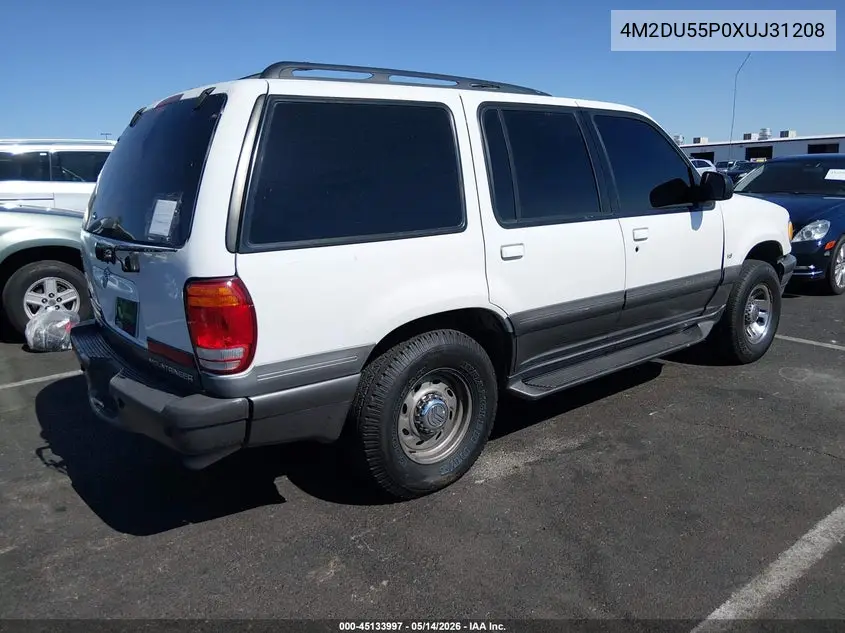 1999 Mercury Mountaineer VIN: 4M2DU55P0XUJ31208 Lot: 45133997