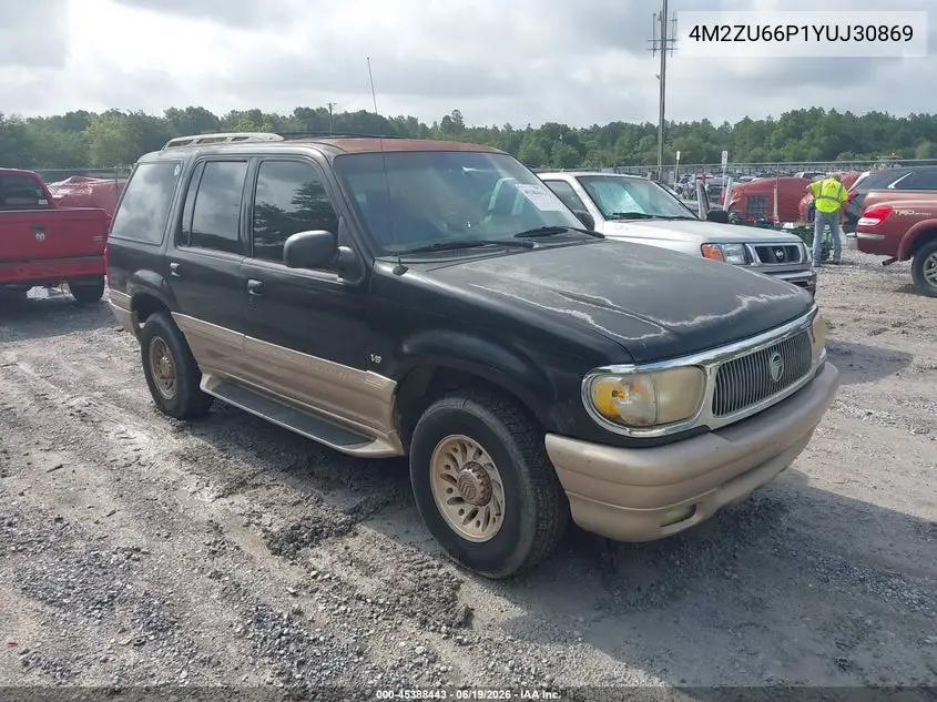 2000 Mercury Mountaineer VIN: 4M2ZU66P1YUJ30869 Lot: 45388443