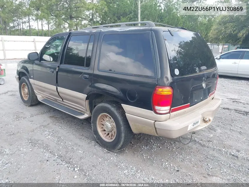 2000 Mercury Mountaineer VIN: 4M2ZU66P1YUJ30869 Lot: 45388443