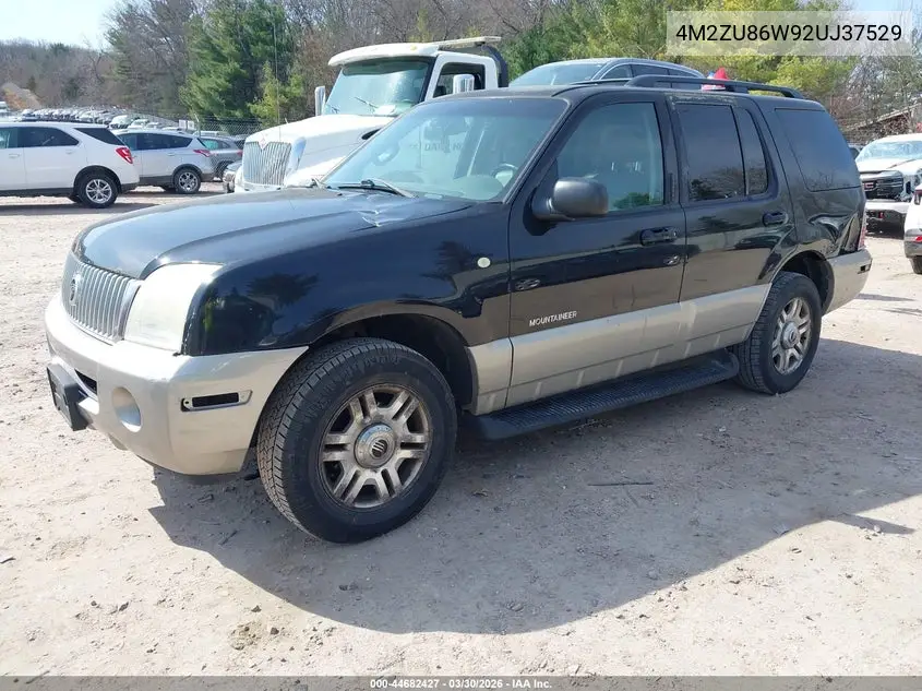 2002 Mercury Mountaineer VIN: 4M2ZU86W92UJ37529 Lot: 44682427