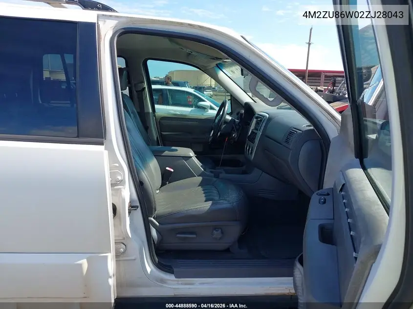 2002 Mercury Mountaineer VIN: 4M2ZU86W02ZJ28043 Lot: 44888590
