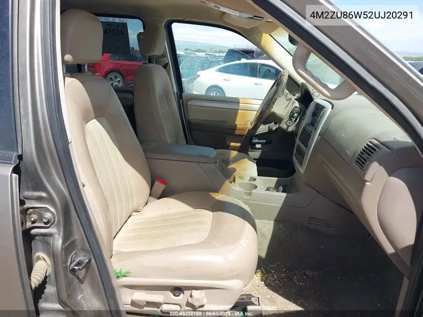 2002 Mercury Mountaineer VIN: 4M2ZU86W52UJ20291 Lot: 45258168
