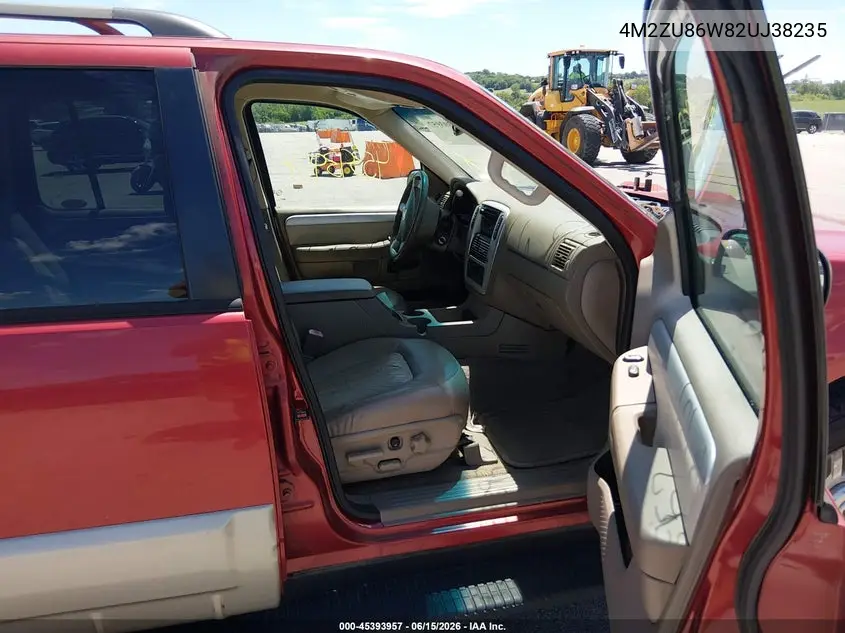2002 Mercury Mountaineer VIN: 4M2ZU86W82UJ38235 Lot: 45393957