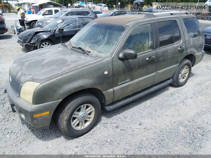 2002 Mercury Mountaineer VIN: 4M2ZU66E42ZJ16084 Lot: 45401790