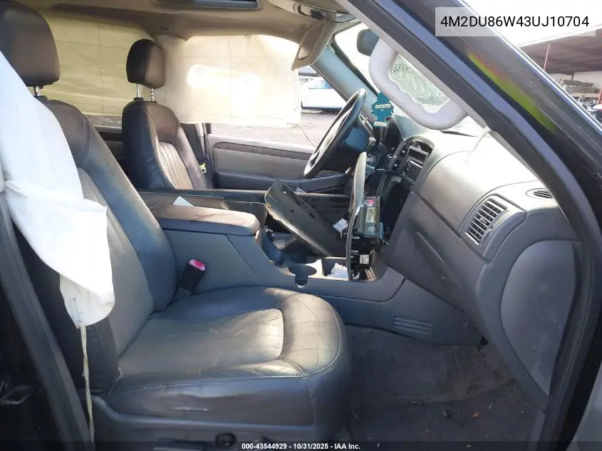 2003 Mercury Mountaineer VIN: 4M2DU86W43UJ10704 Lot: 43544929
