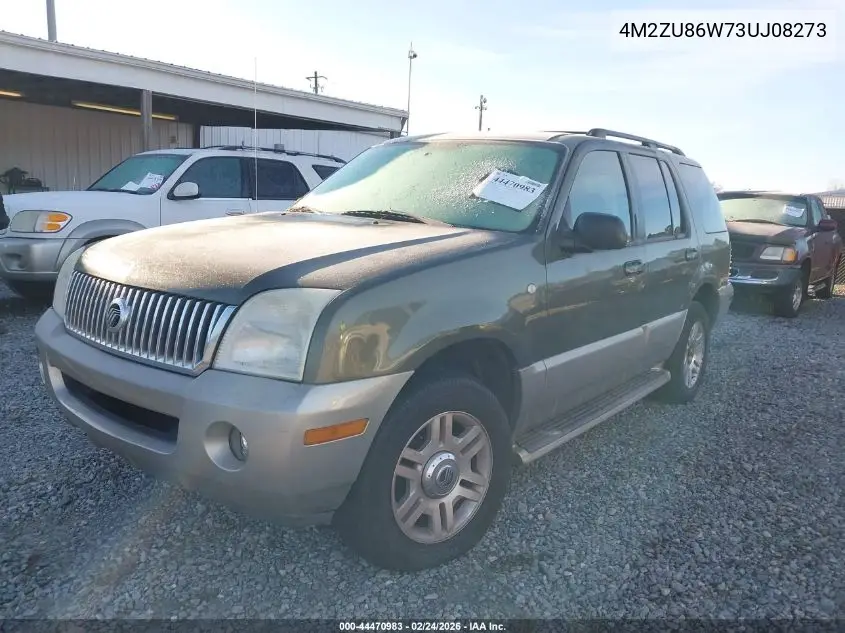 2003 Mercury Mountaineer VIN: 4M2ZU86W73UJ08273 Lot: 44470983