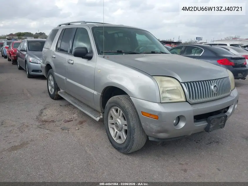 2003 Mercury Mountaineer VIN: 4M2DU66W13ZJ40721 Lot: 44541864