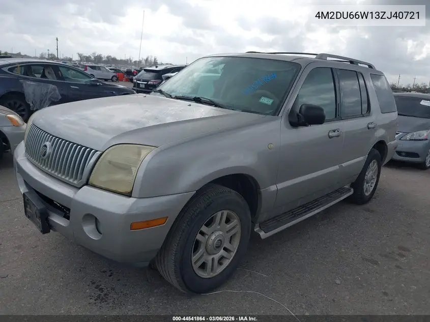 2003 Mercury Mountaineer VIN: 4M2DU66W13ZJ40721 Lot: 44541864