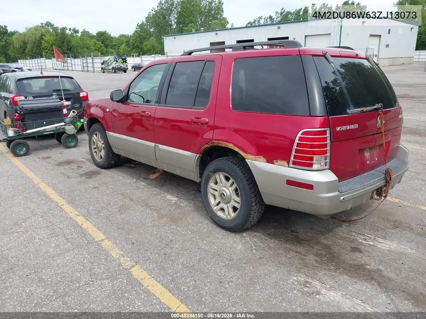 2003 Mercury Mountaineer VIN: 4M2DU86W63ZJ13073 Lot: 45384150