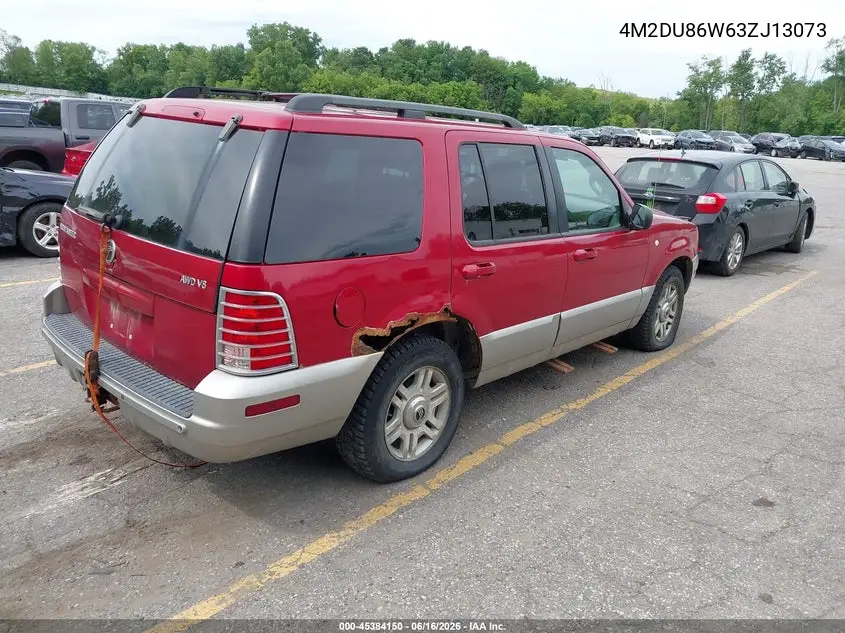 2003 Mercury Mountaineer VIN: 4M2DU86W63ZJ13073 Lot: 45384150