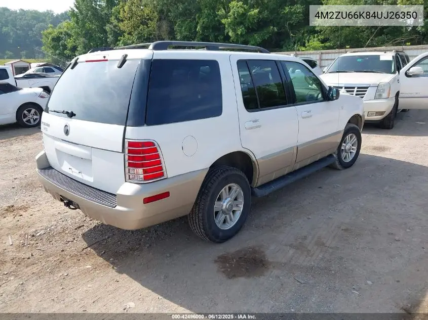 2004 Mercury Mountaineer VIN: 4M2ZU66K84UJ26350 Lot: 42496000