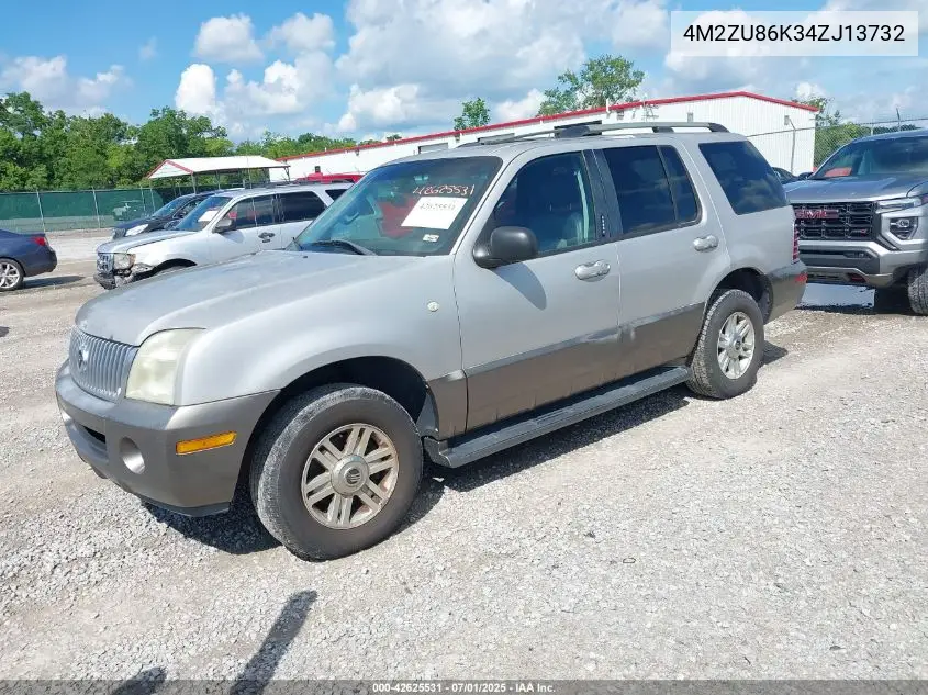 2004 Mercury Mountaineer VIN: 4M2ZU86K34ZJ13732 Lot: 42625531
