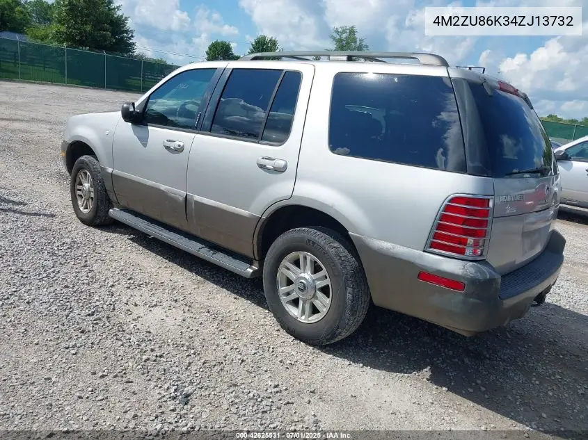2004 Mercury Mountaineer VIN: 4M2ZU86K34ZJ13732 Lot: 42625531