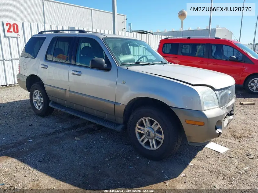 2004 Mercury Mountaineer VIN: 4M2ZU66EX4UJ20270 Lot: 44594294