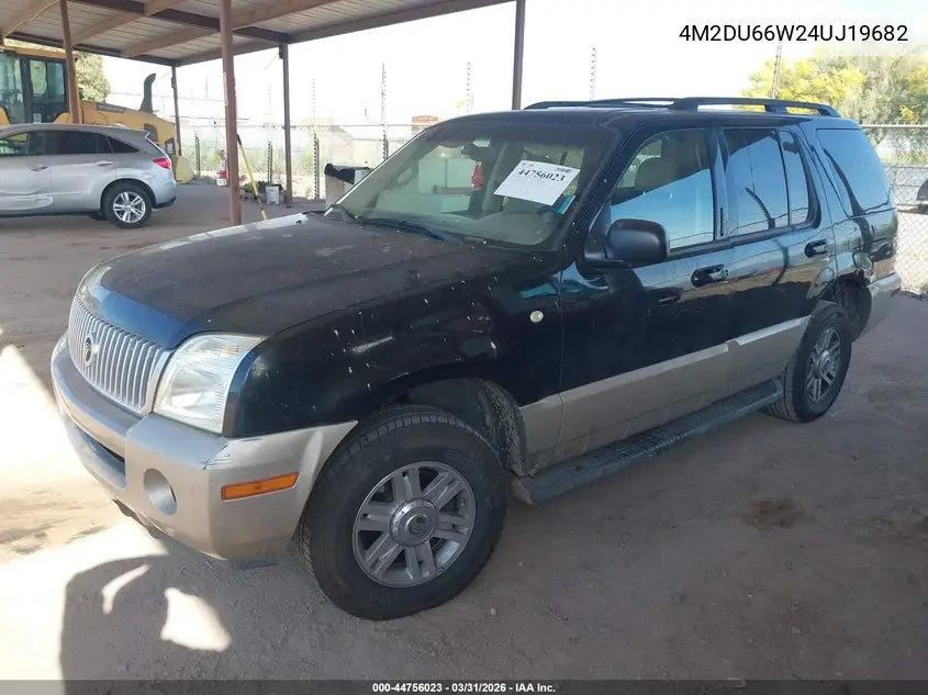 2004 Mercury Mountaineer VIN: 4M2DU66W24UJ19682 Lot: 44756023