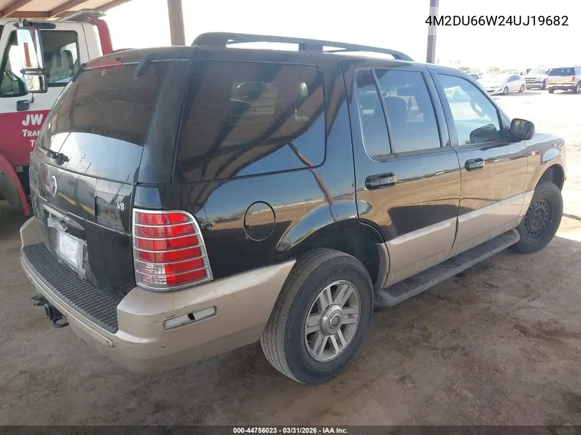 2004 Mercury Mountaineer VIN: 4M2DU66W24UJ19682 Lot: 44756023