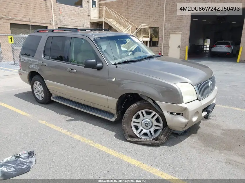 2004 Mercury Mountaineer VIN: 4M2DU86W24ZJ50493 Lot: 45090815
