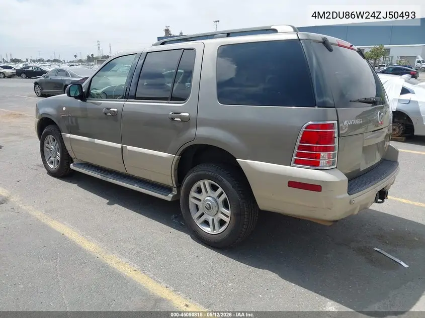 2004 Mercury Mountaineer VIN: 4M2DU86W24ZJ50493 Lot: 45090815
