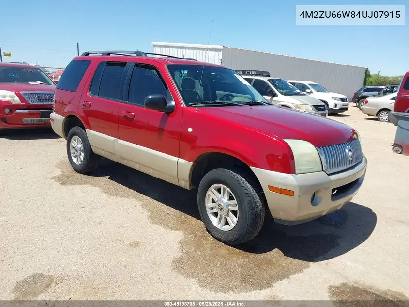 2004 Mercury Mountaineer VIN: 4M2ZU66W84UJ07915 Lot: 45198708